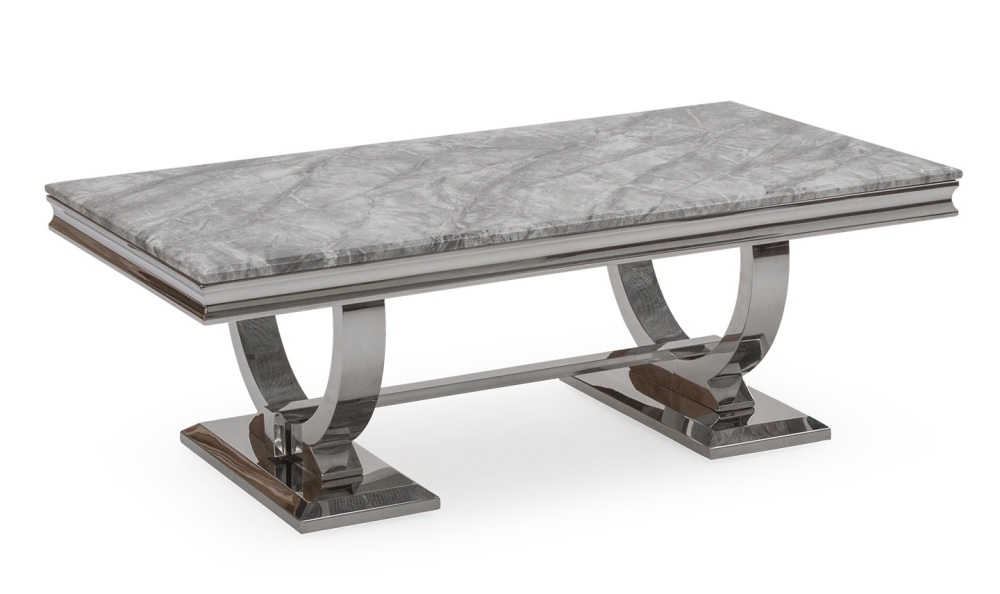 Arianna coffee Table Grey Marble 130cm