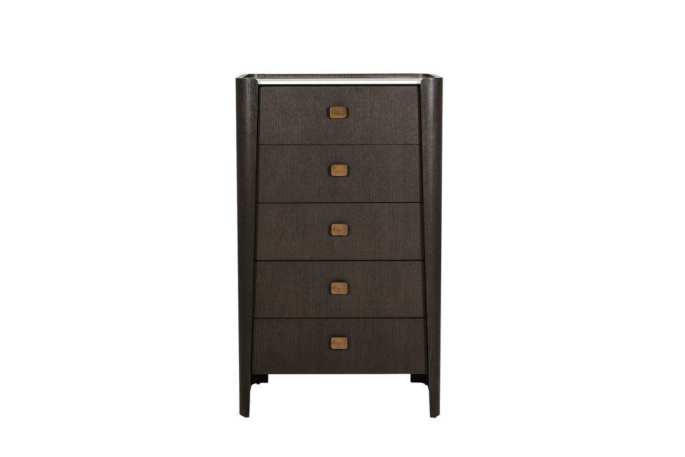 Rhodes Tall 5 Drawer Chest of Drawers Ebony