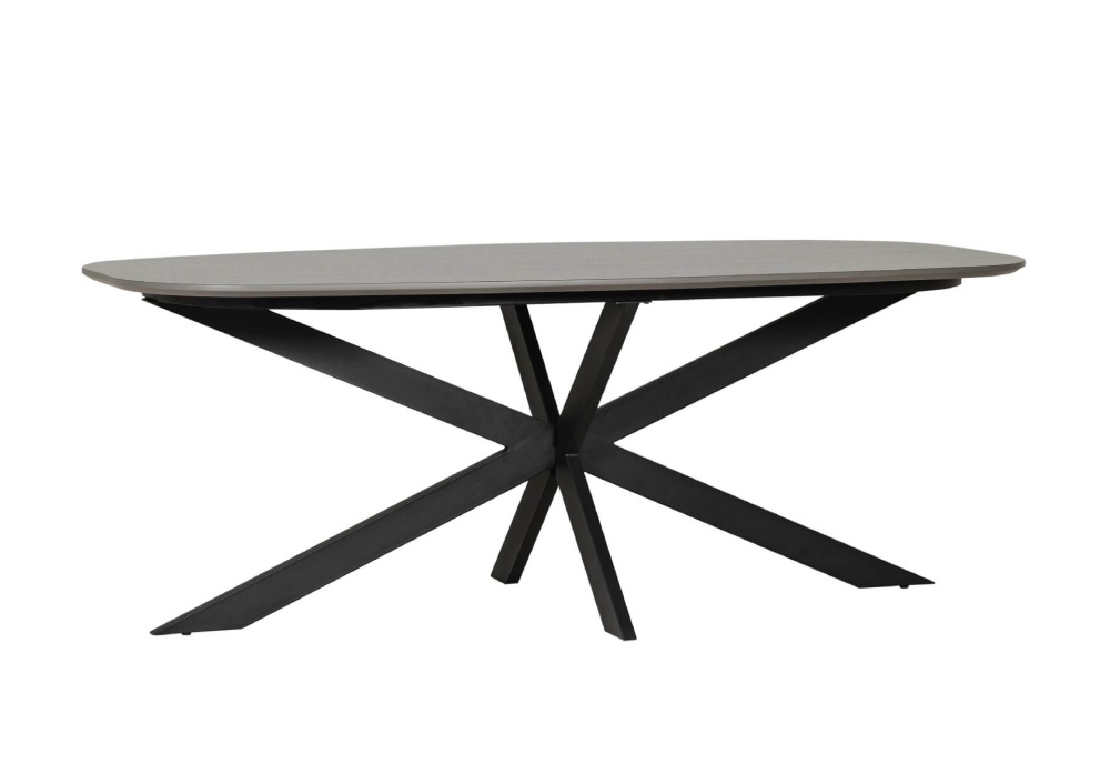 Sadia 200cm Oval Dining Table Smoke