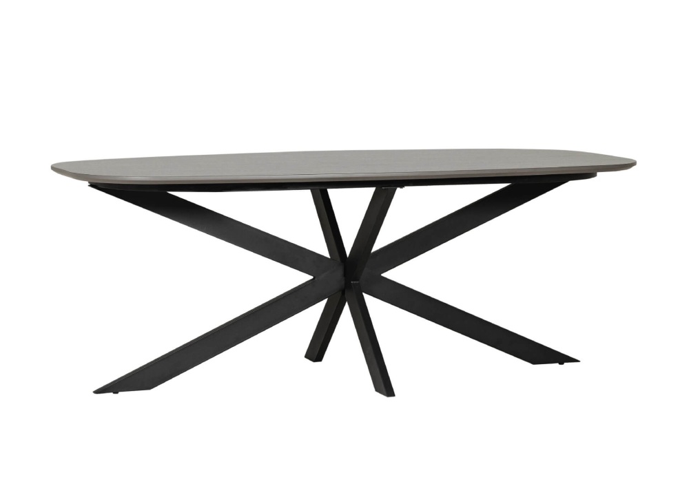 Sadia 160cm Oval Dining Table Smoke
