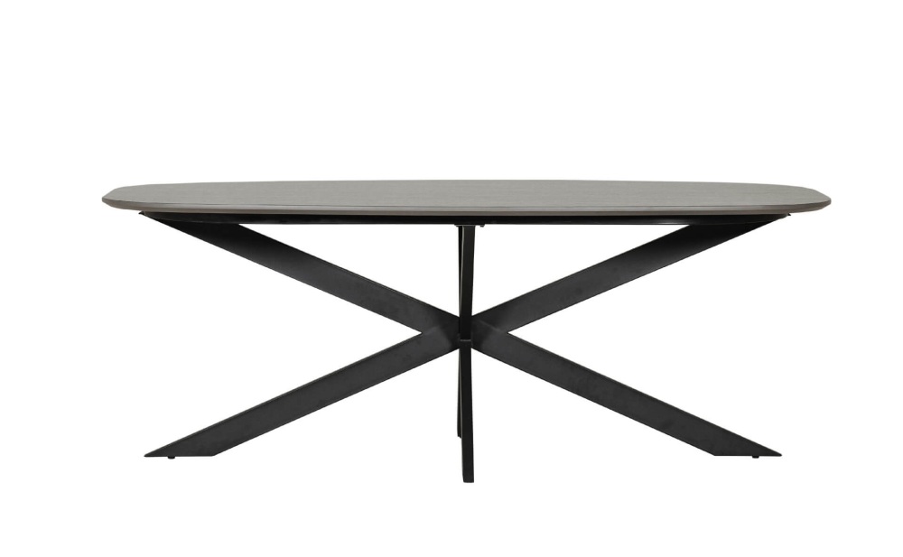 Sadia 160cm Oval Dining Table Smoke