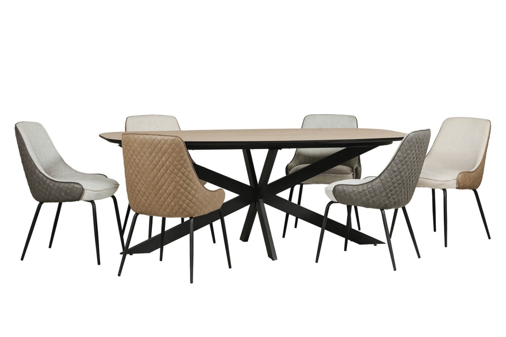 Sadia 160cm Oval Dining Table oak