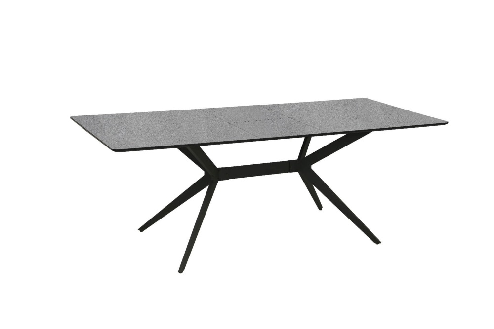 Lia Rectangle Extending Dining Table 120cm-160cm Grey