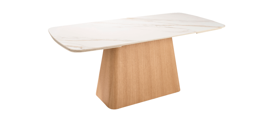 Evie Rectangle Extending sintered  stone Dining Table 180cm - 260cm