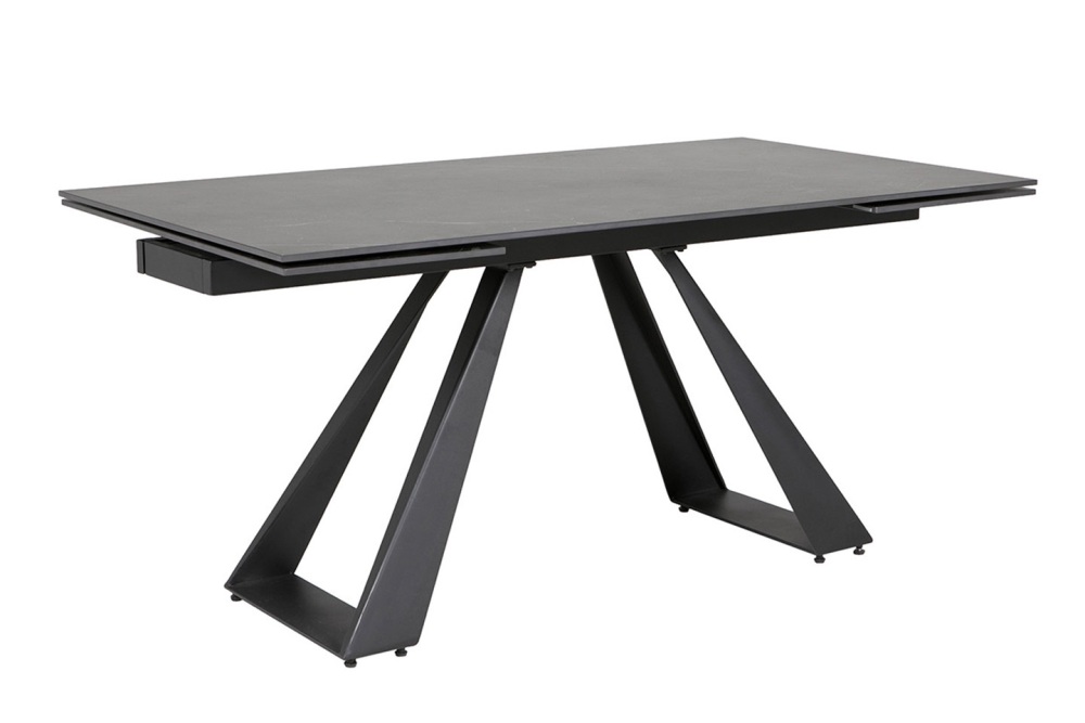 Icarus  extending  Dining Table Black 160cm to 240cm