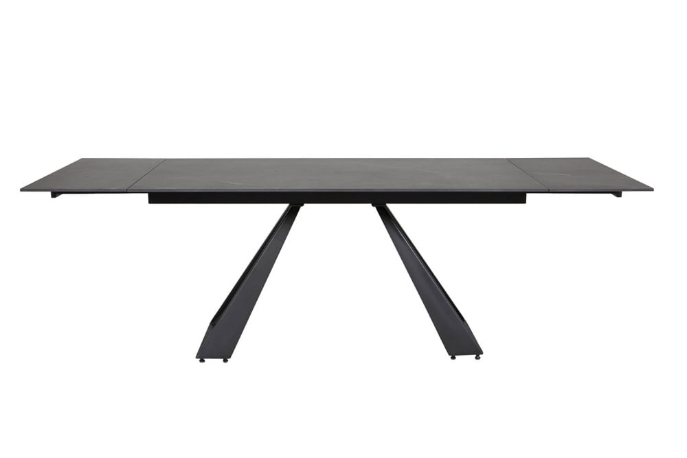 Icarus  extending  Dining Table Black 160cm to 240cm