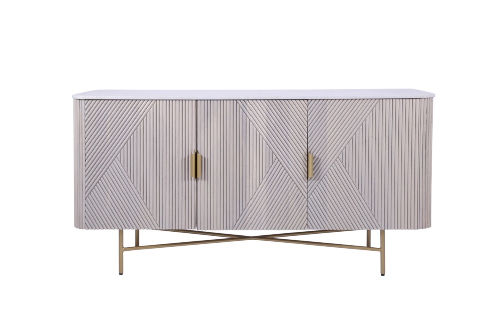 Amiri Marble & Mango 3 Door Sideboard 145cm