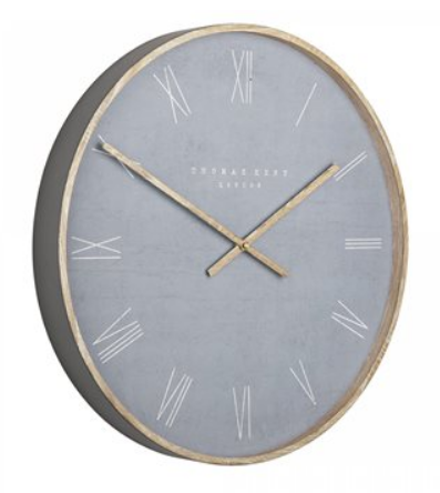 21'' Nordic Wall Clock Cement Grey