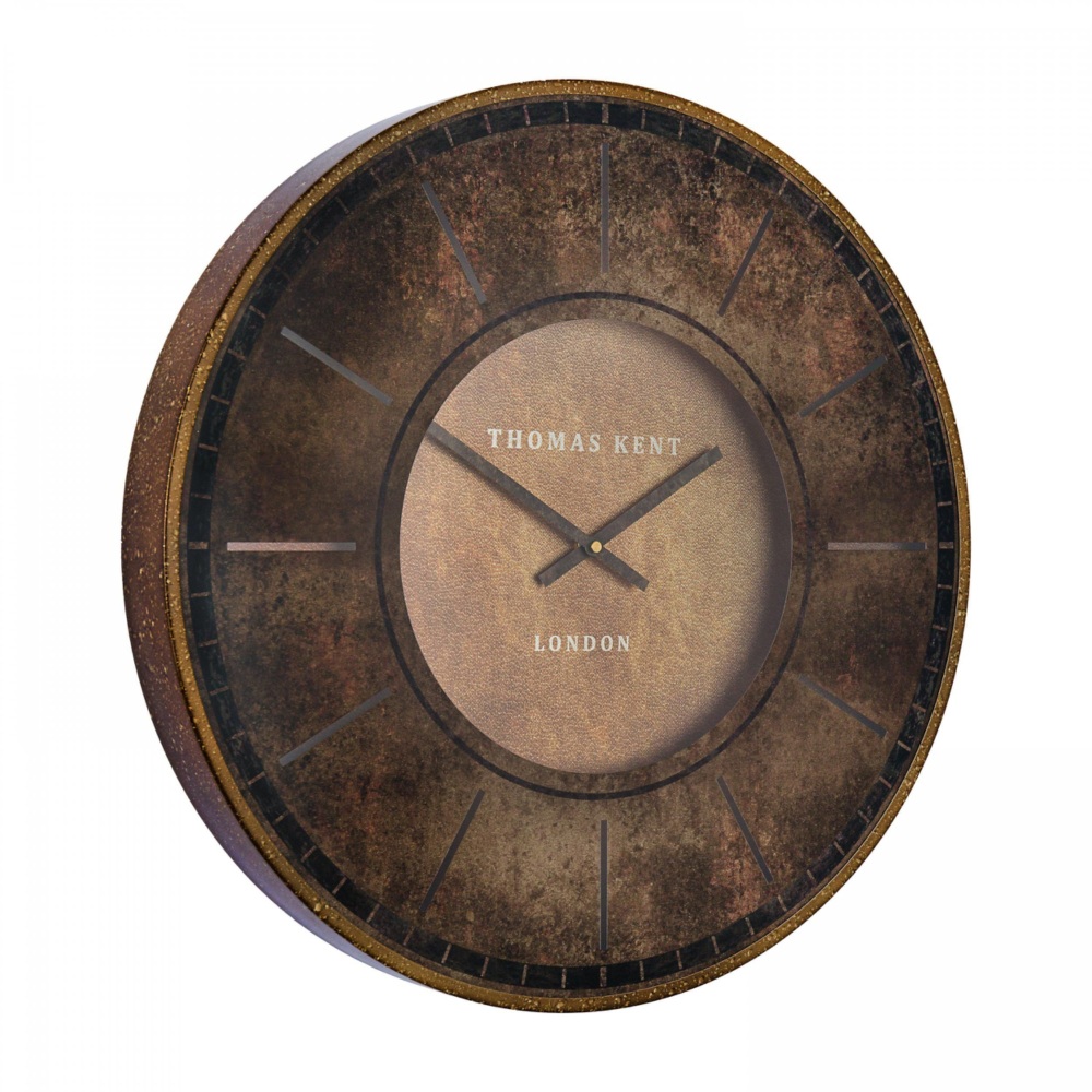 21" Florentine Wall Clock Leather colour