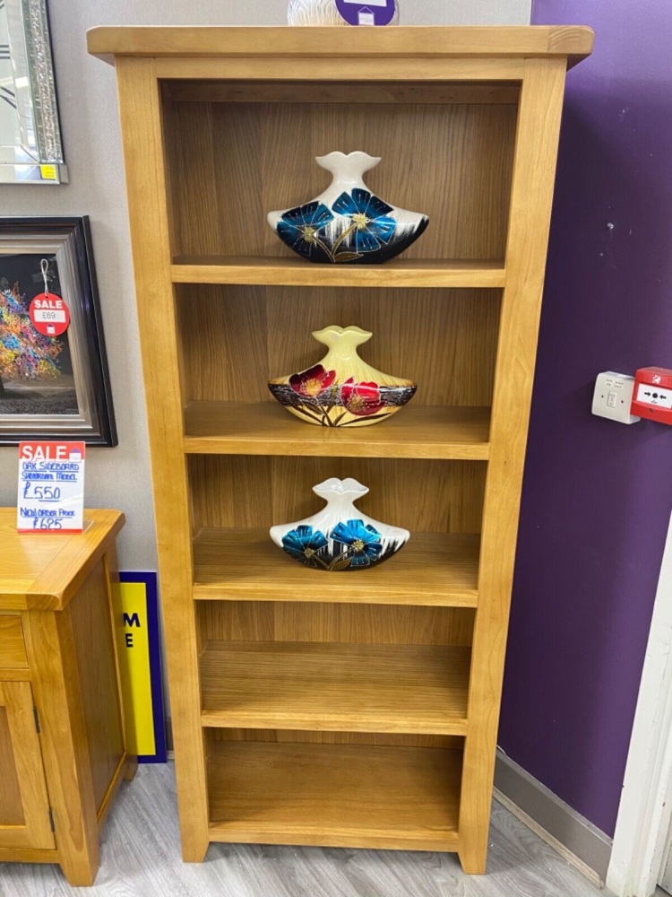 Oak Bookcase large 80cm x 32cm x 180cm