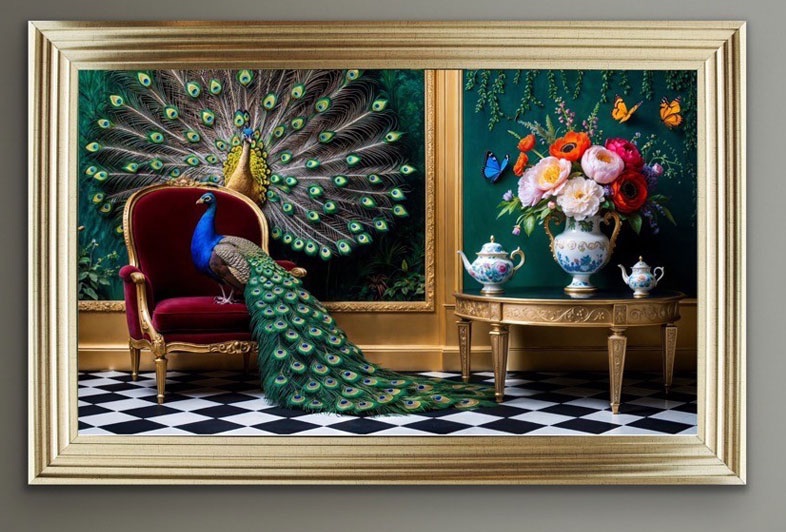 # Framed Velvet Wall Art