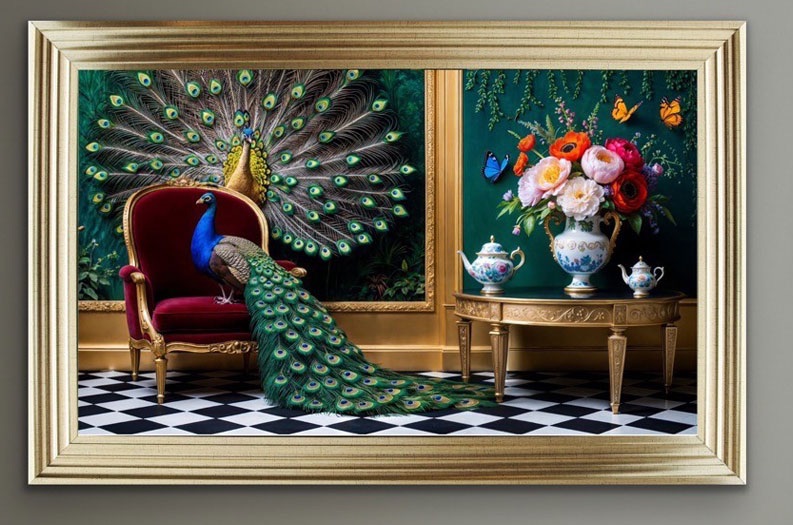 # Framed Velvet Wall Art