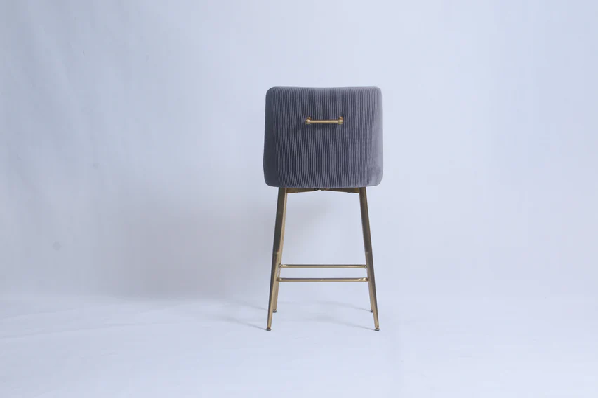 Milan Grey Handle Back Bar Stool