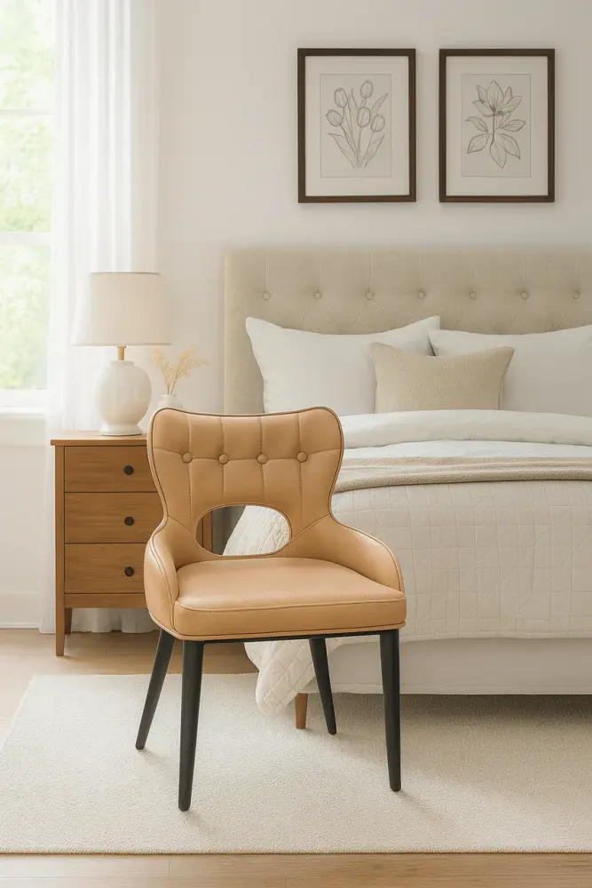 Marbella dining chair Camel PU