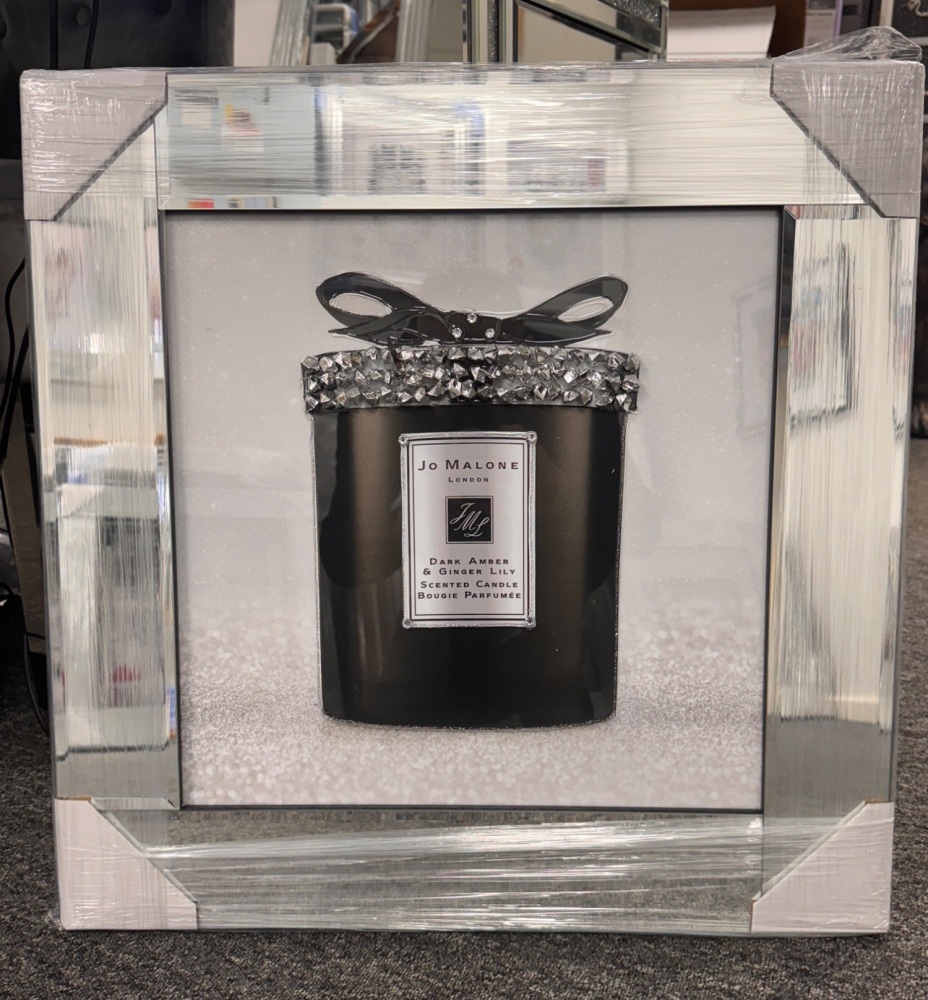 Mirror framed art print "Jo Malone Black"