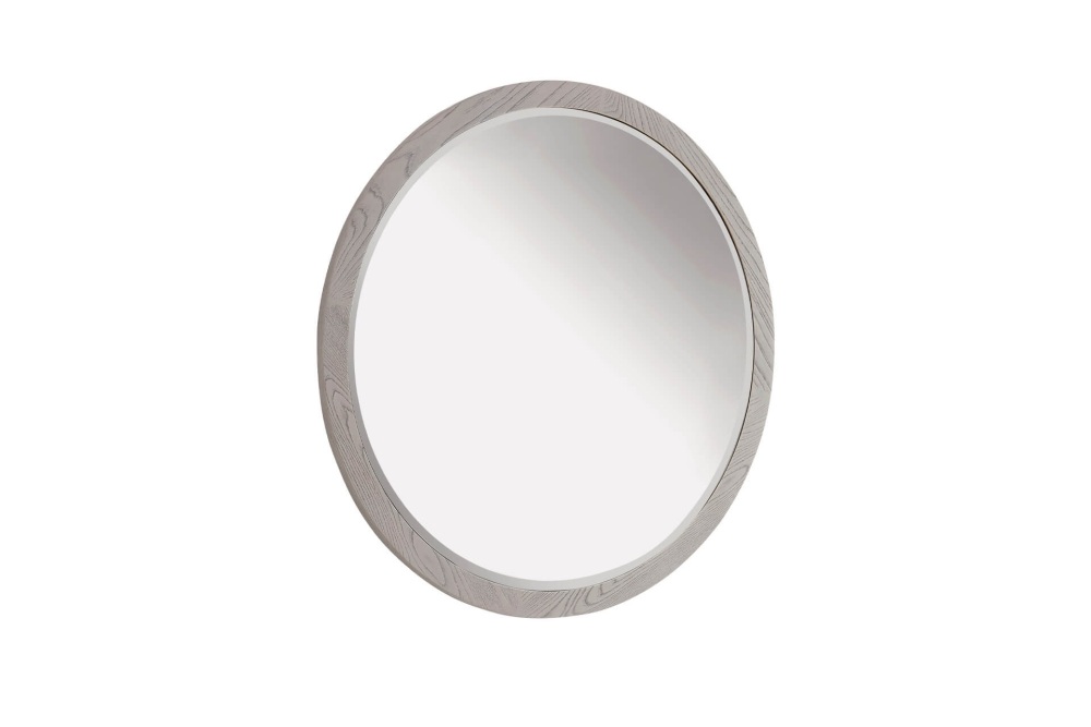 Mondello Round Mirror Washed Oak 87cm x 87cm
