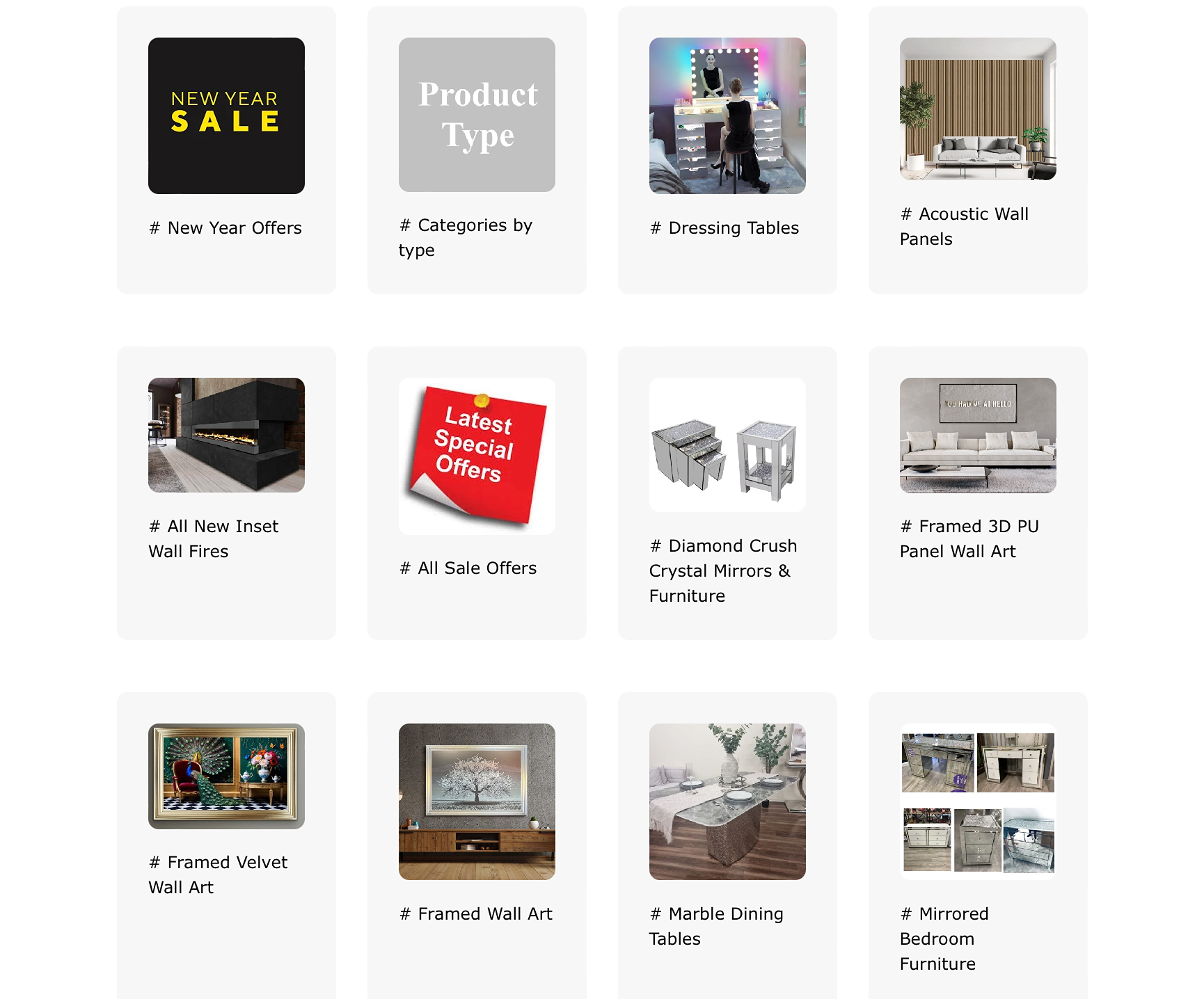 ALL PRODUCT CATEGORIES 