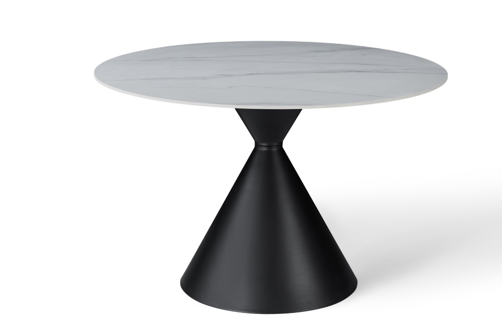 Casa Black & White Round Dining Table