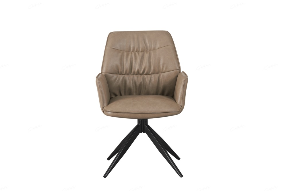 Berlish Dining Chair in Taupe PU