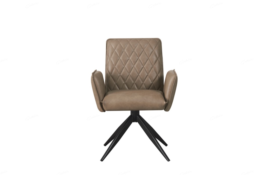 Eclat Dining Chair in Taupe PU