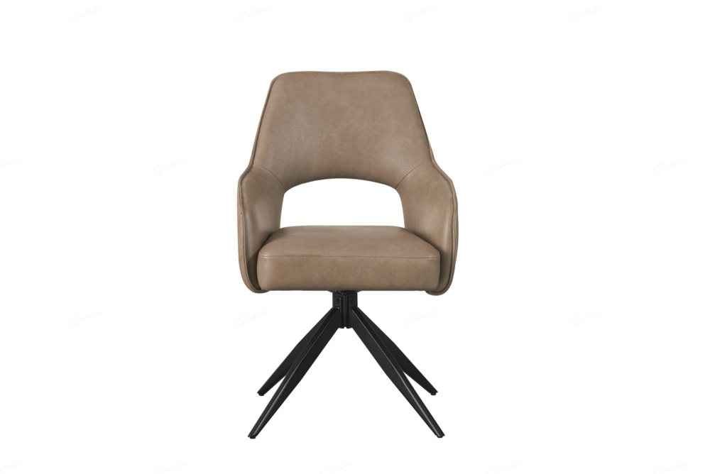 Enrica Dining Chair in Taupe PU