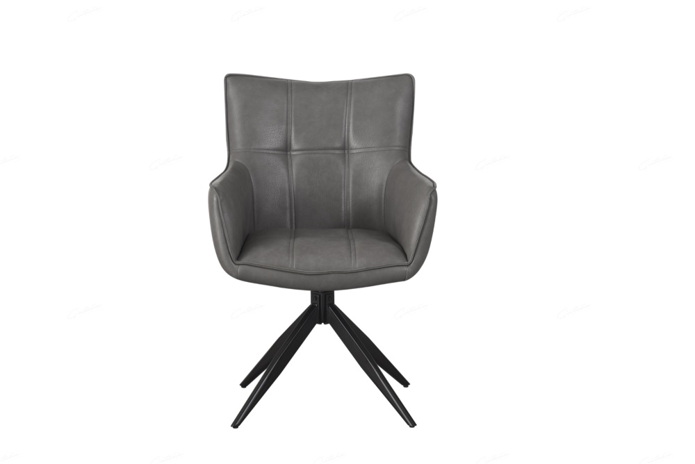 Franca Dining Chair in Storm Grey PU