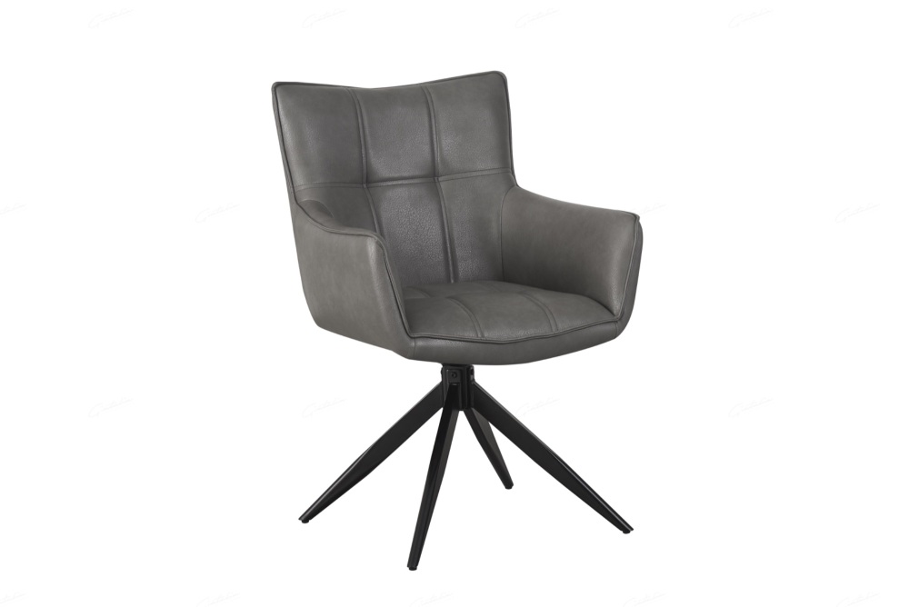 Franca Dining Chair in Storm Grey PU