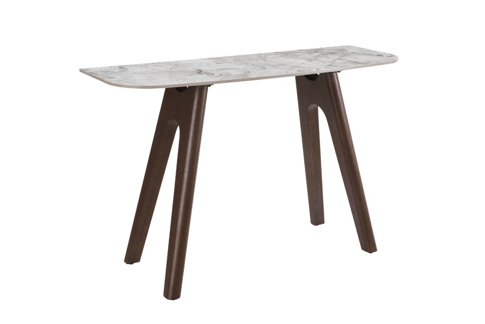 Valley Console Table with a Grey Sinter Stone Top