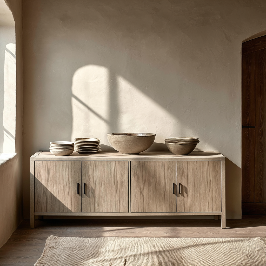 Windemere washed Oak 4 Door Sideboard 180cm