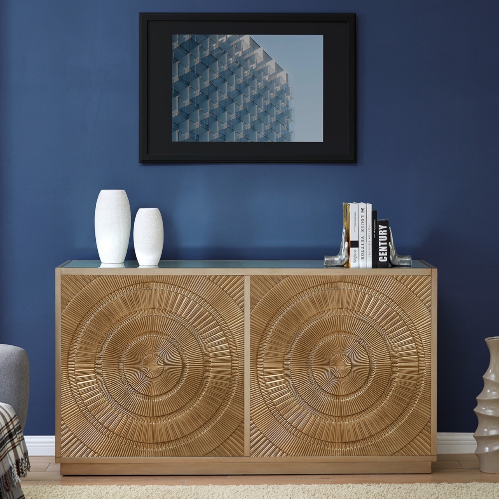 Frenso 4 Door Sideboard Gold 160cm