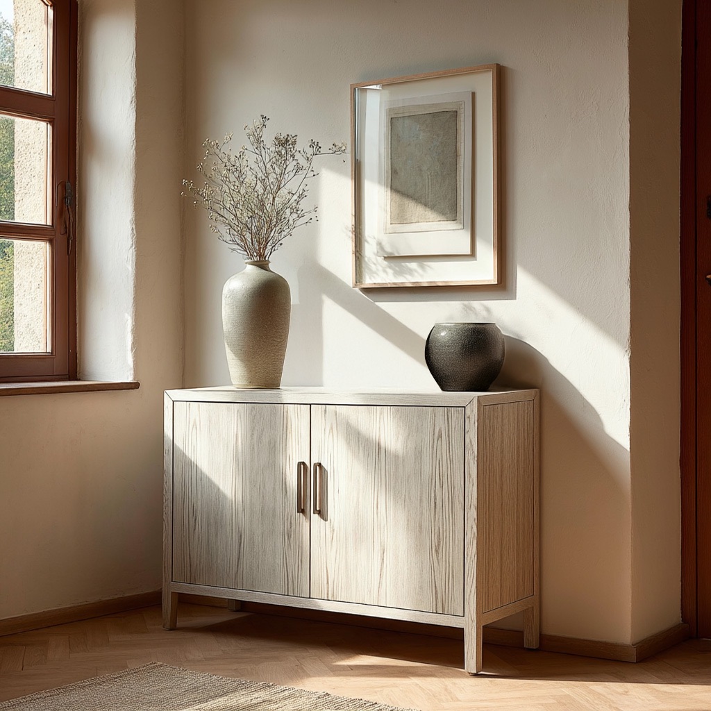 Windemere washed Oak 2 Door Sideboard 120cm