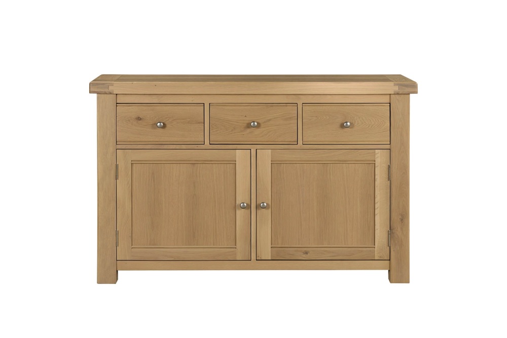 Valent Large Sideboard Natural Oak 2 drawer 4 door 160cm