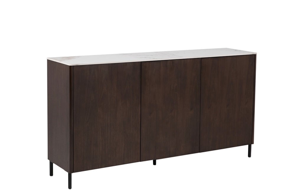 Ariya Sideboard in  Brown with a Sinter Stone Top 160cm