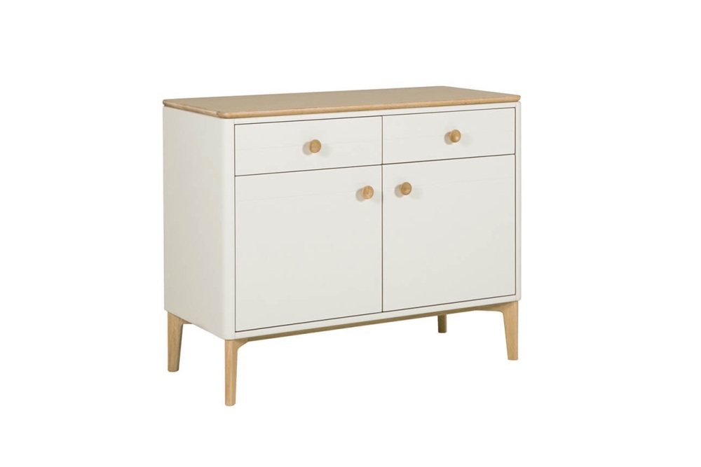 Marlow Oak Sideboard in Taupe 2 drawer 2 door 144cm