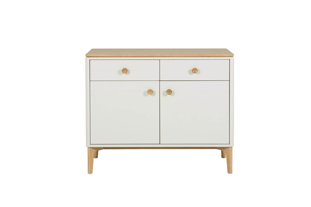 Marlow Oak Sideboard in Taupe 2 drawer 2 door 144cm