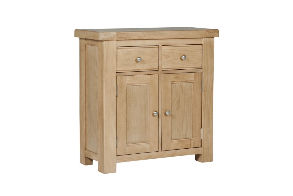 Delaney  Sideboard 2 Door 2 Drawer in Oak 80cm