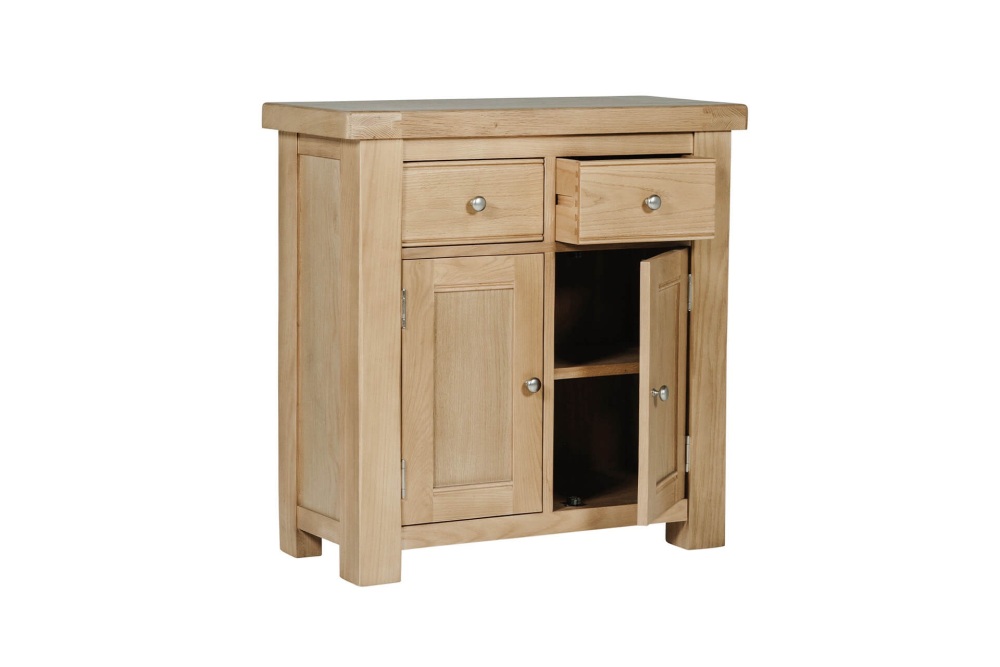 Delaney  Sideboard 2 Door 2 Drawer in Oak 80cm