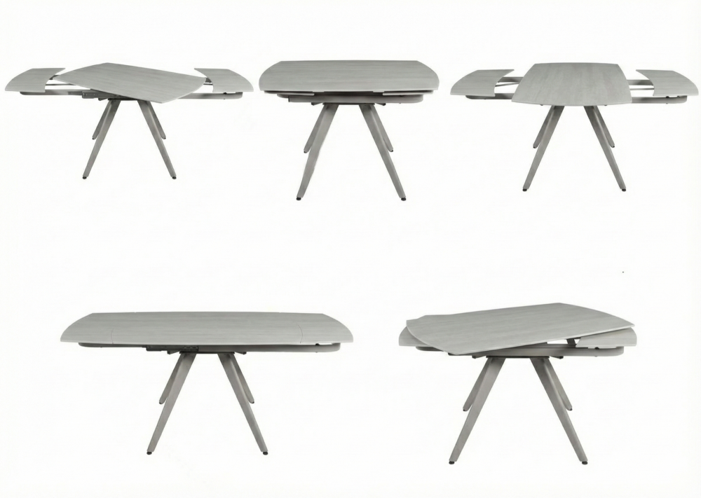 Cambridge Grey Sintered Stone  Extending Dining Table 120cm - 180cm