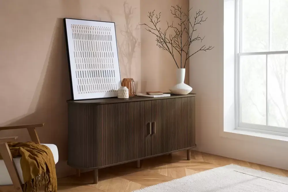 Axel 2 Door Fluted Sideboard Walnut 160cm