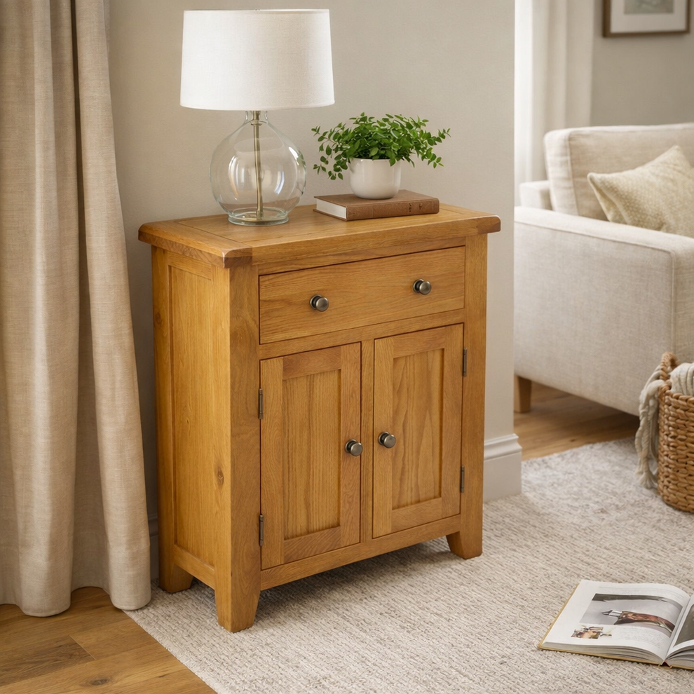 Oak Mini Sideboard  70cm wide
