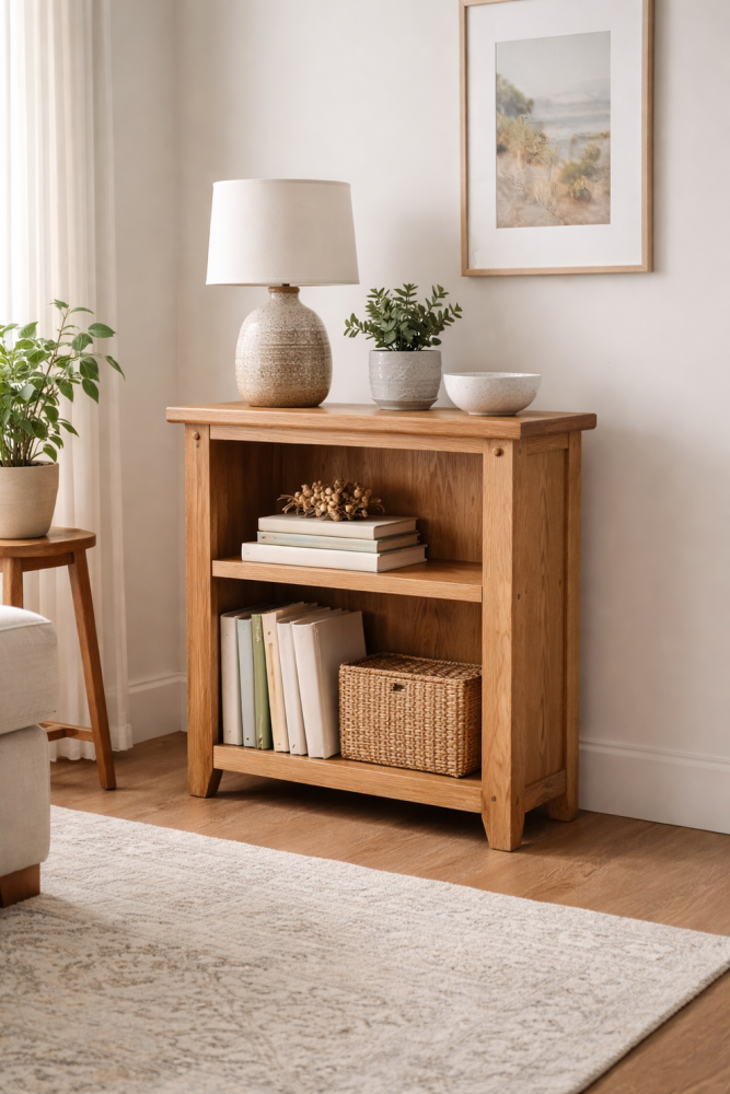 Oak Bookcase small 80cm