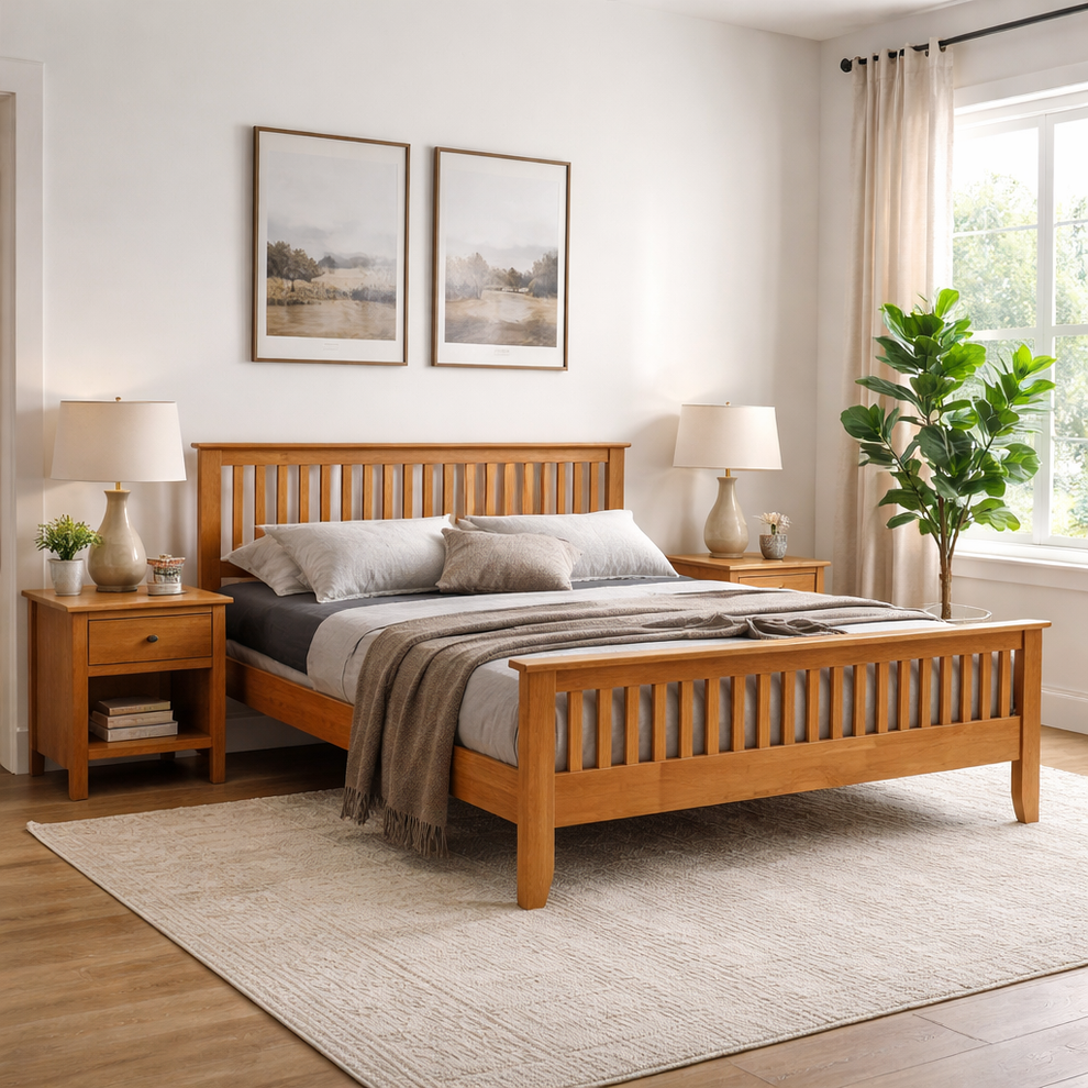 Oak 4ft 6 Bed Frame
