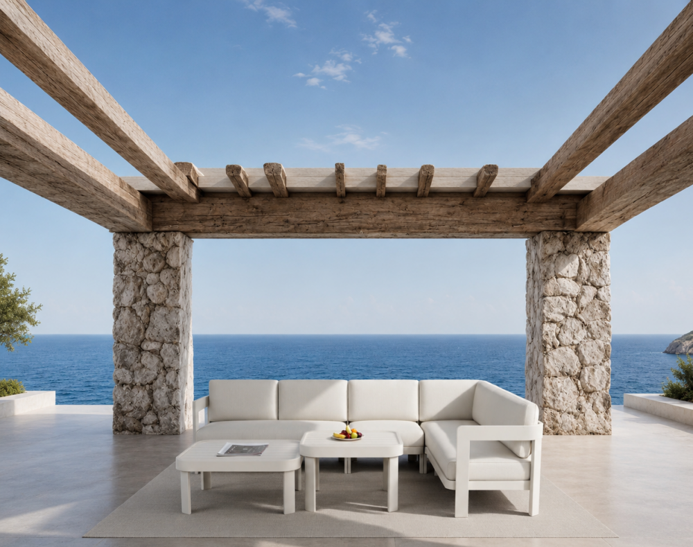Sofia Outdoor Range - 8 Seater Corner Lounge Set