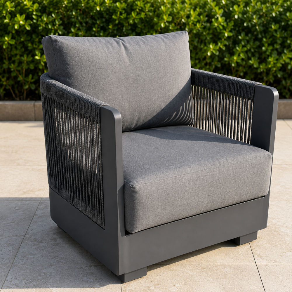 Ares Outdoor Lounge Set - Onyx - 5 Seater