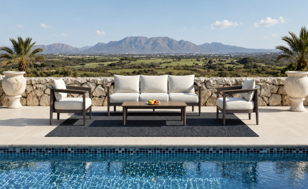 Hemera Outdoor Range - Wood - 5 Seater Lounge Set