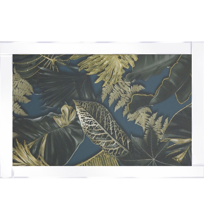 Mirror framed "gold Leaves" Wall Art in stock