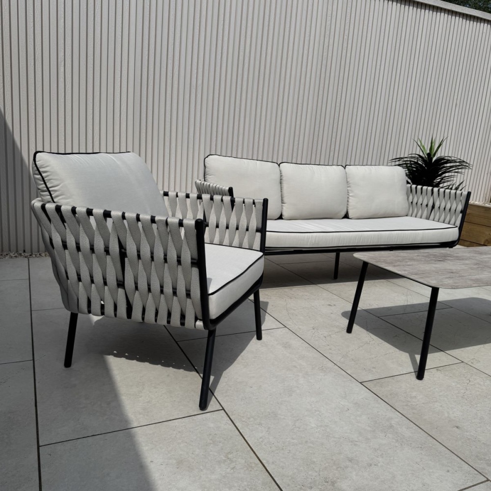 Aluminium & Rope Lounge Set