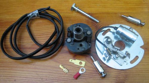 Points & Condensor on mounting plate with Advance unit for Harley Davidson