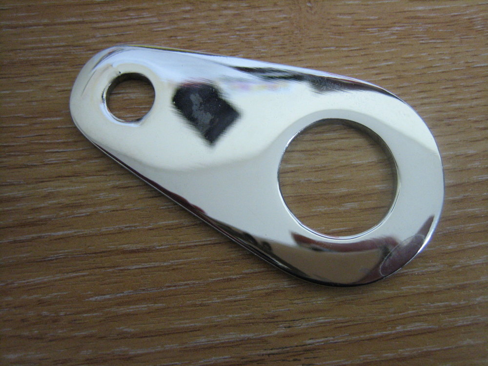 Ignition Plate Universal Chrome Single Mount