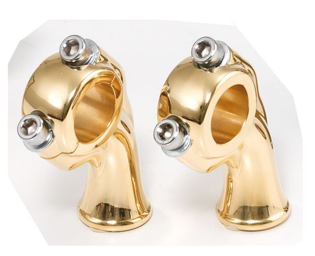 Brass Risers 2 1/2" high with 1" pullback by KTech